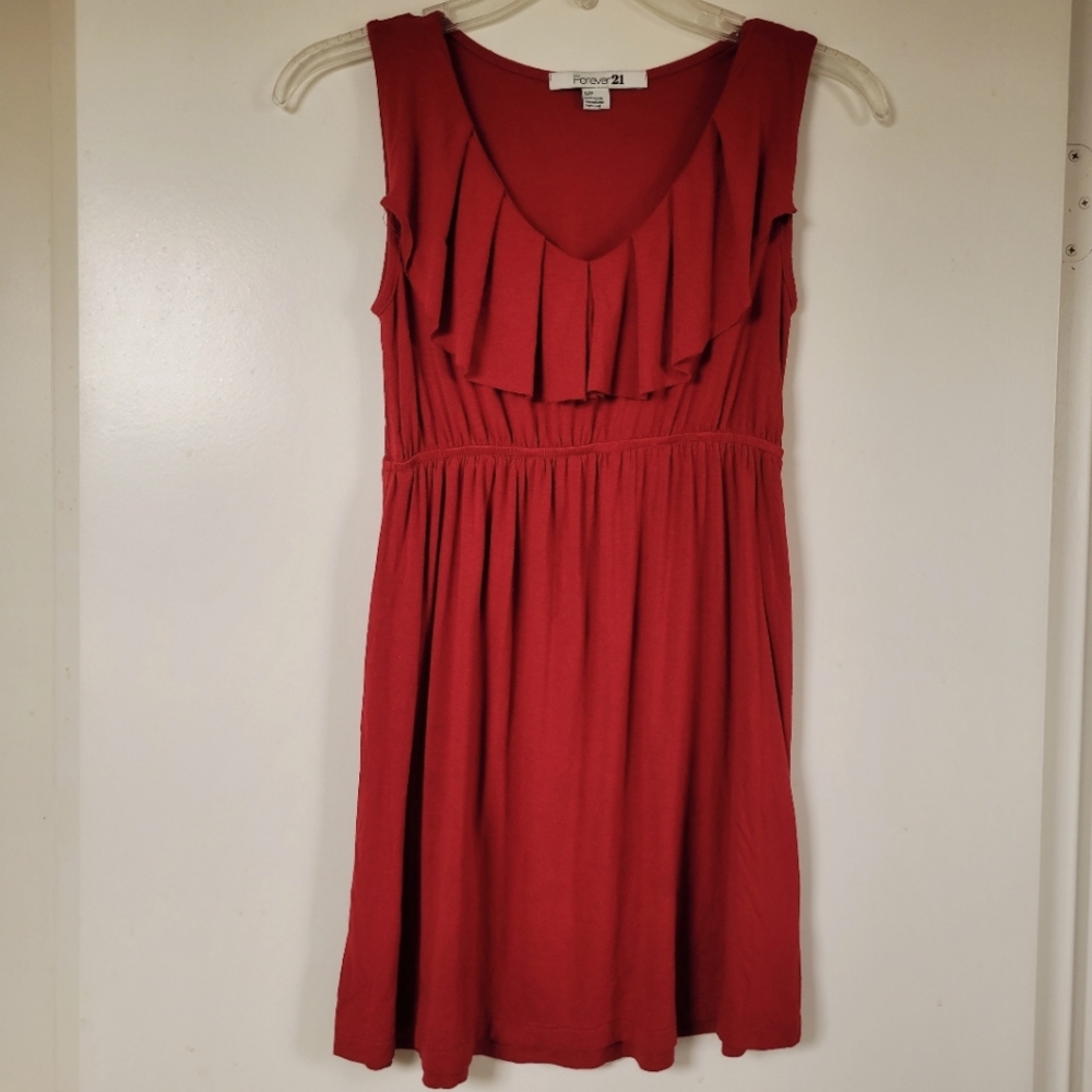 Forever 21 Red Sleeveless Blouse | Size S  | Made in USA